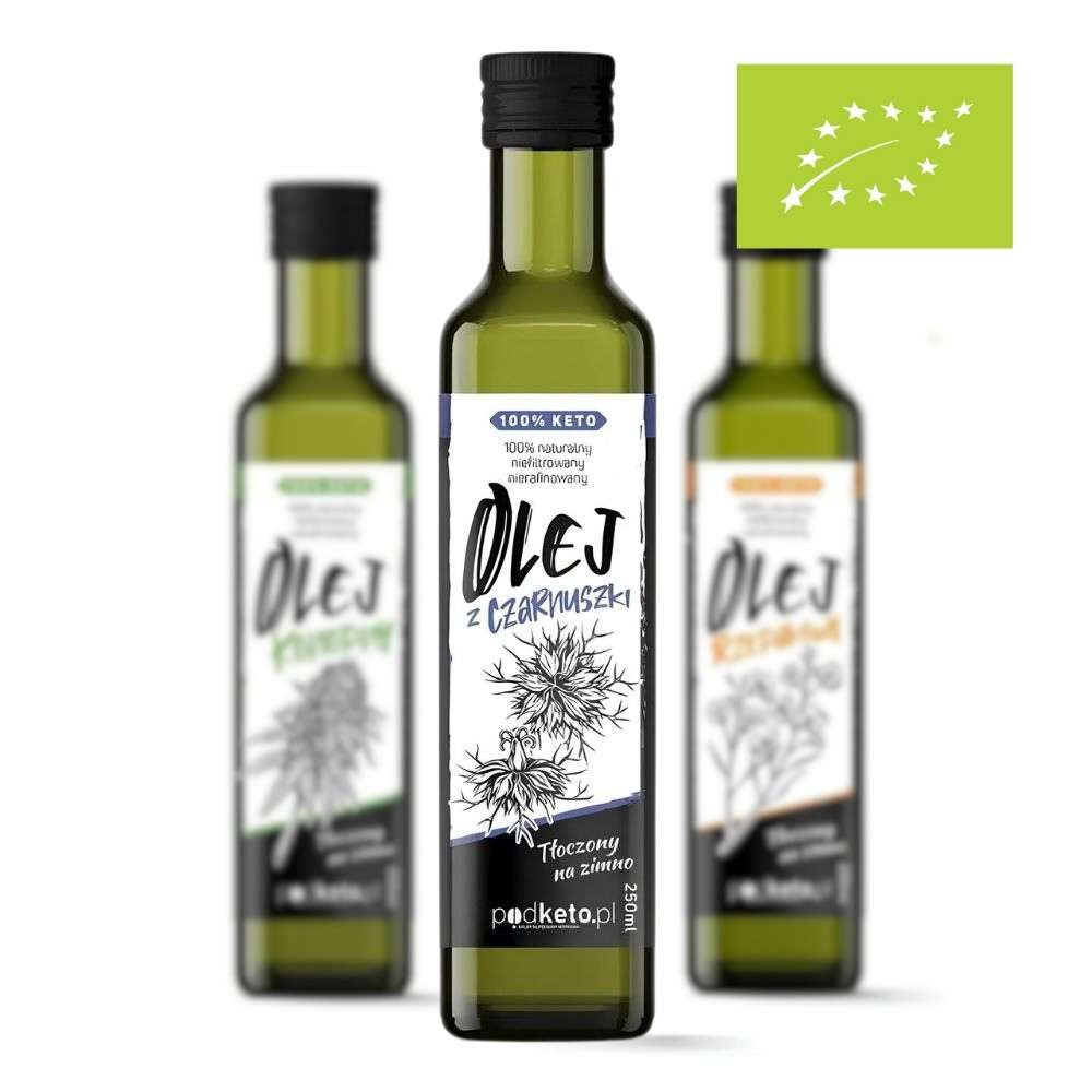 BIO olej z nasion czarnuszki tłoczony na zimno - 250 ml