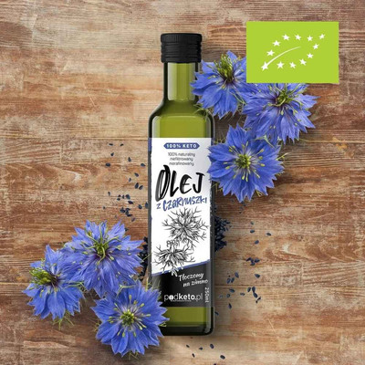 BIO olej z nasion czarnuszki tłoczony na zimno - 250 ml