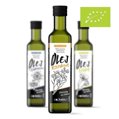 BIO olej rzepakowy tłoczony na zimno - 250 ml