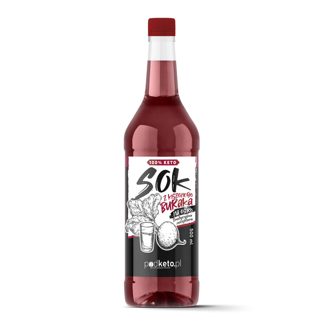 Sok z kiszonego buraka na ostro (500 ml) - podketo.pl