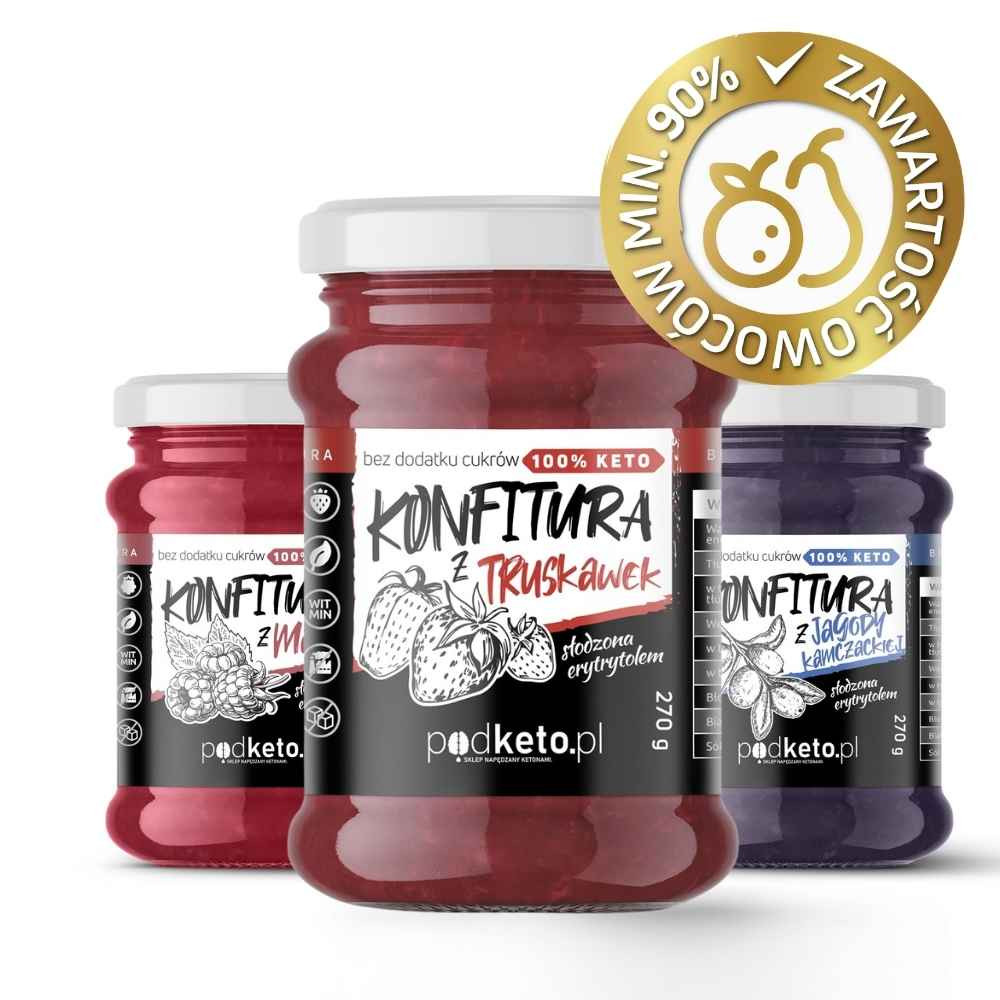 Keto konfitura z truskawek - 270 g