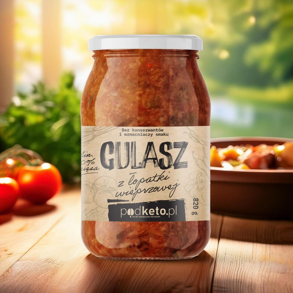 Gulasz z łopatki wieprzowej (820 g) - podketo.pl