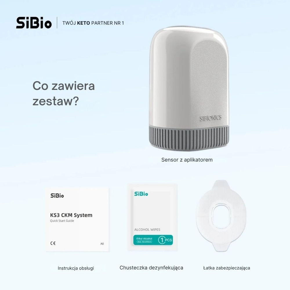 SIBIONICS KS3 - System ciągłego monitoringu poziomu ciał ketonowych