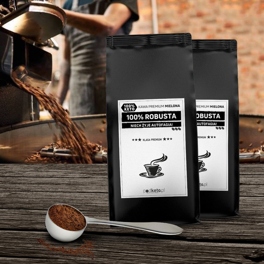 Niech Żyje Autofagia - kawa premium mielona  (100% Robusta) - podketo.pl