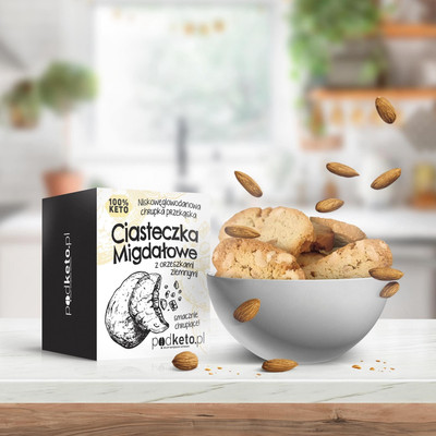 Keto ciasteczka migdałowe (KETO, LOW CARB)