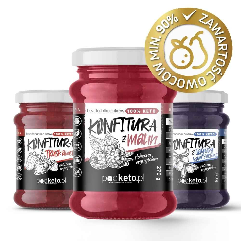 Keto konfitura z malin - 270 g