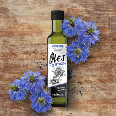 BIO olej z nasion czarnuszki tłoczony na zimno - 250 ml