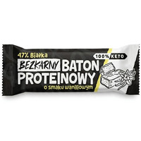 Baton Proteinowy Keto Wanilia - 47% białka, bez maltitolu - 40g
