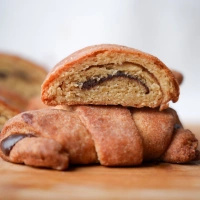 Keto maśluchy z kremem kakaowo-orzechowym 195 g (rogalik KETO, LOW CARB)