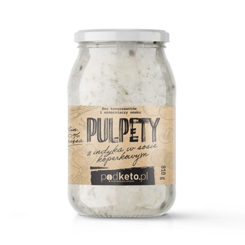 Pulpety z indyka w sosie koperkowym (810 g) - podketo.pl