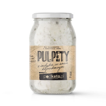 Pulpety z indyka w sosie koperkowym (810 g) - podketo.pl