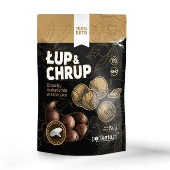 Łup & Chrup: Orzechy Makadamia w Łupinie - Prażone i Solone - 150 g